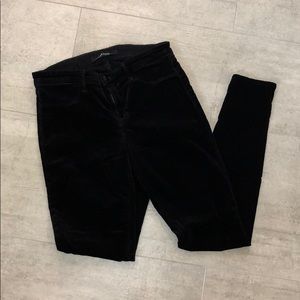 Velour black J Brand pants